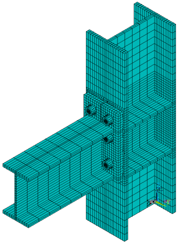 Face Connection Column The application of contact elements: A bolted beam-column connection ...